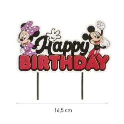 Topper na tort urodzinowy Happy Birthday Myszka Miki Minnie
