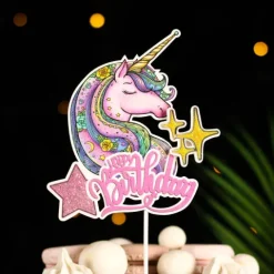 Topper na tort urodzinowy jednorożec Unicorn