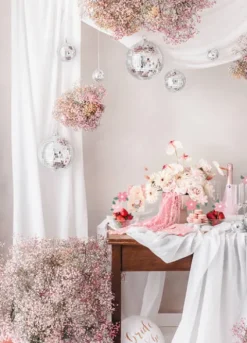 Toppery na tort do babeczek Kwiaty 8 szt.
