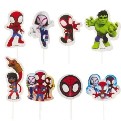 Toppery pikery do tortu i babeczek Spidey Spiderman 16 szt.