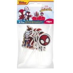 Toppery pikery do tortu i babeczek Spidey Spiderman 16 szt.