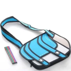 Torba 3D jak z kreskówki - niebieska