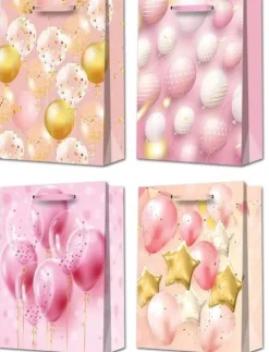 Torebka prezentowa Balony baloniki 32 x26 x10 cm MIX wzorów