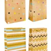 Torebka prezentowa geometryczne wzory rozmiar L 40x31x12 cm Kraft mix wzorów.
