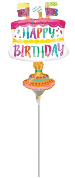 Tort HAPPY BIRTHDAY balon foliowy 20x30 cm