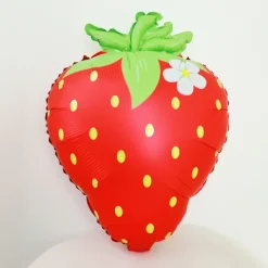 Truskawka czerwona balon foliowy 45x65 cm