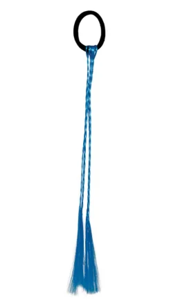 Warkoczyki do włosów na gumce 35 cm niebieskie 3 szt.