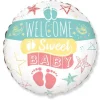 Welcome Sweet Baby balon foliowy Baby Shower 18''
