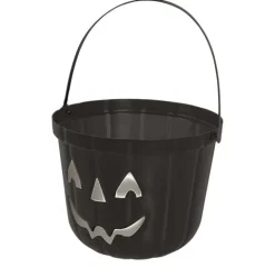 Wiaderko Dynia na Halloween czarne 20 cm