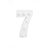 Świecąca Cyfra LED "7" Light Letter, drewniana biała 17x12 cm