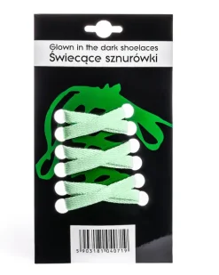 Świecące sznurówki - zielone