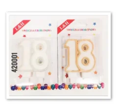 Świeczka urodzinowa na tort "18"