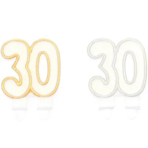 Świeczka urodzinowa na tort "30"
