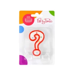 Świeczka na tort, pytajnik znak zapytania 7,5 cm