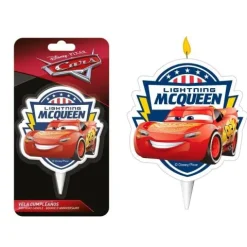 Świeczka urodzinowa na tort Auta McQueen 7,5 cm