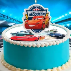 Świeczka urodzinowa na tort Auta McQueen 7,5 cm