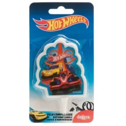 Świeczka urodzinowa na tort Hot Wheels 7,5 cm