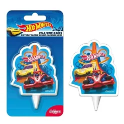 Świeczka urodzinowa na tort Hot Wheels 7,5 cm