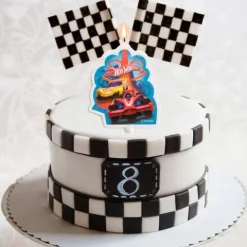 Świeczka urodzinowa na tort Hot Wheels 7,5 cm