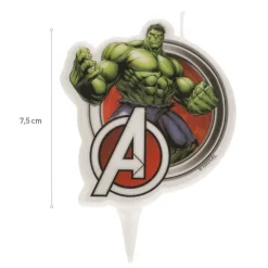 Świeczka urodzinowa na tort Hulk Marvel 7,5 cm