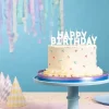 Świeczki pikery HAPPY BIRTHDAY napis biały 13 sztuk