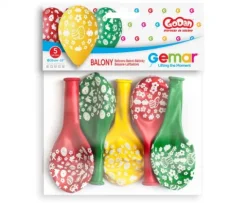Wielkanocne balony gumowe Happy Easter 12" 5 szt.