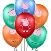 Świnka Peppa balony gumowe z nadrukiem 8 szt. mix