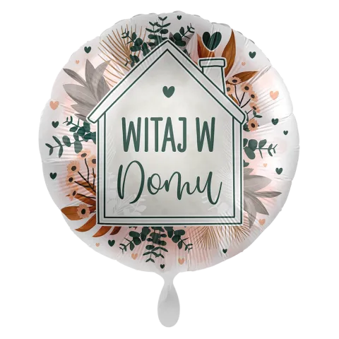 WITAJ W DOMU balon foliowy okrągły 18 cali