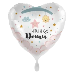 WITAJ W DOMU balon foliowy serce 18"