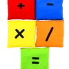 Woreczki gimnastyczne Akson ZESTAW ZNAKI MATEMATYCZNE