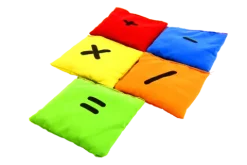 Woreczki gimnastyczne Akson ZESTAW ZNAKI MATEMATYCZNE