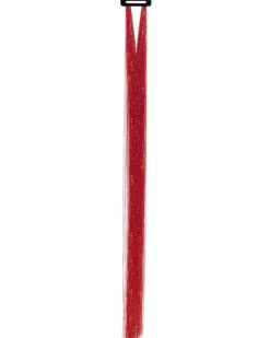 Włosy syntetyczne pasemka brokatowe czerwone 50 cm x 3 szt.