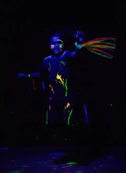 Wstążki do tańca 50 cm na rękę Neonowe UV 1 szt.
