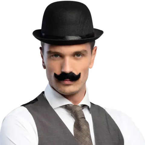 Wąsy gentelmana czarne lata '20
