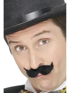 Wąsy samoprzylepne czarne Edwardian Tash