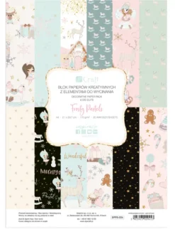 Wycinanki A4 blok papierów kreatywnych Frosty Pastels 20 ark.