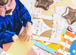 Wycinanki A4 papier kolorowy PASTEL zestaw z teczką (mix wzorów)