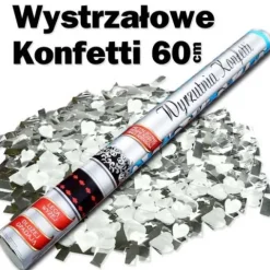 Wystrzałowe Konfetti pneumatyczne Tuba 60 cm metaliczne