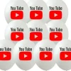 YouTube balon gumowy biały z nadrukiem 12 cali 1 szt.