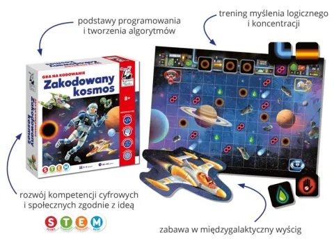 ZAKODOWANY KOSMOS. GRA NA KODOWANIE KAPITAN NAUKA