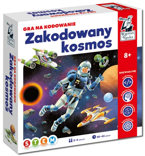 ZAKODOWANY KOSMOS. GRA NA KODOWANIE KAPITAN NAUKA