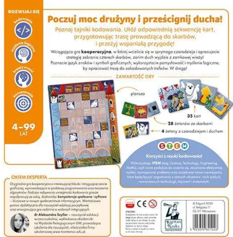 ZAKODOWANY ZAMEK. GRA NA KODOWANIE KAPITAN NAUKA