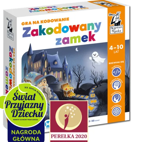 ZAKODOWANY ZAMEK. GRA NA KODOWANIE KAPITAN NAUKA