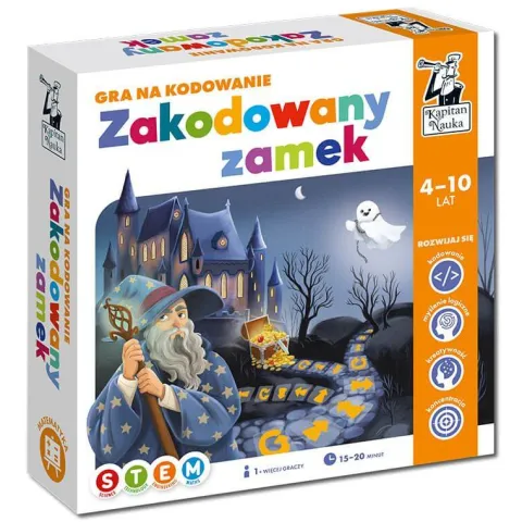 ZAKODOWANY ZAMEK. GRA NA KODOWANIE KAPITAN NAUKA
