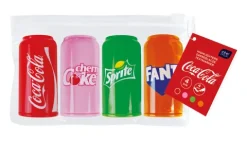 Zakreślacze markery pisaki puszka Coca Cola zestaw 4 szt.