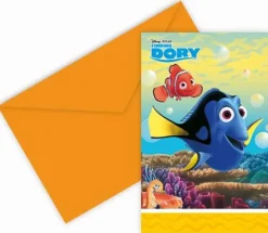 Zaproszenie DORY Rybka Nemo 6szt