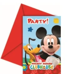 Zaproszenie MICKEY 6szt
