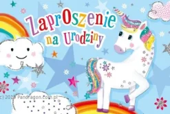 Zaproszenie na urodziny jednorożec