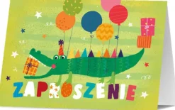 Zaproszenie na przyjęcie urodziny krokodyl