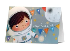 Zaproszenie na przyjęcie urodziny astronauta